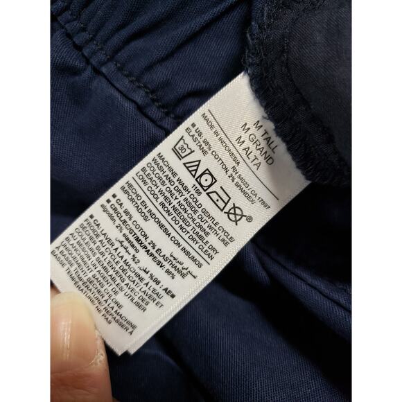 Old Navy Pants Size Medium Tall Womens Blue Stretch Chino Khaki Straight NWT - Picture 6 of 14